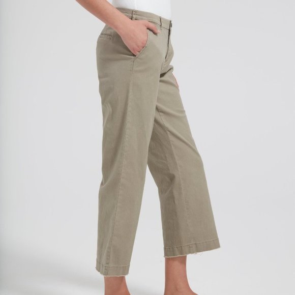 🆕ATM Cropped Boyfriend Wide-Leg Pants - Picture 2 of 11